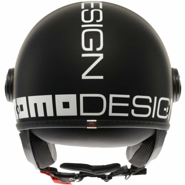 Casco Moto Jet Momo Design FGTR CLASSIC Mono Nero/Opaco/Bianco