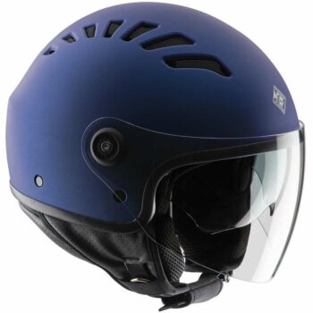 CASCO MOTO JET TUCANO URBANO EL TOP BLU OPACO