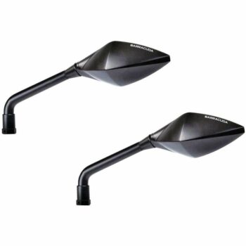 Coppia Specchi Retrovisori Moto Barracuda STREET Nero Opaco