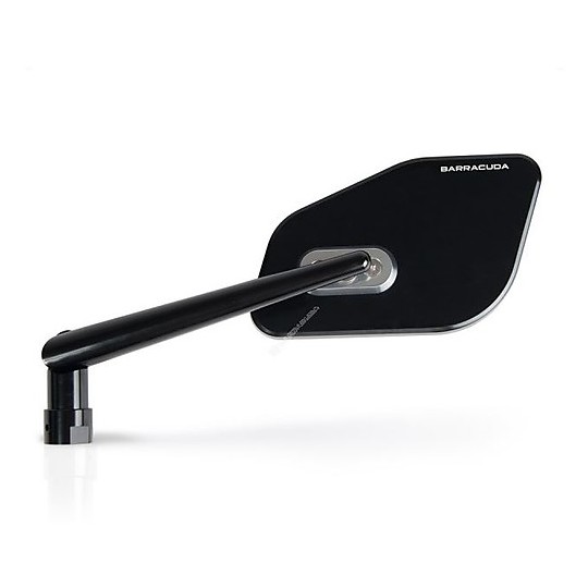 Coppia Specchietti Retrovisori Moto BARRACUDA SKIN-Z B-Lux Universali Nero