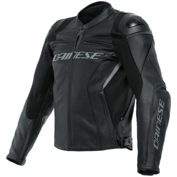 GIACCA MOTO IN PELLE DAINESE RACING 4 NERO
