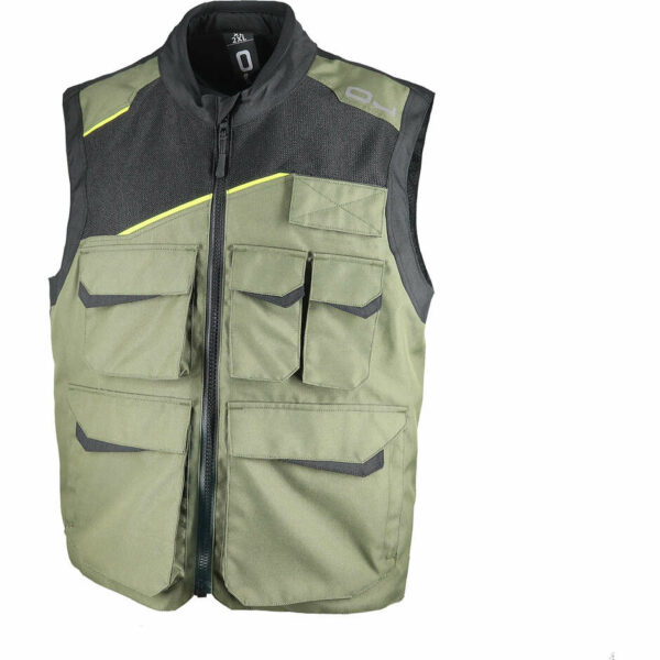 GILET MULTIUSO MOTO OJ ADAPT NERO/VERDE