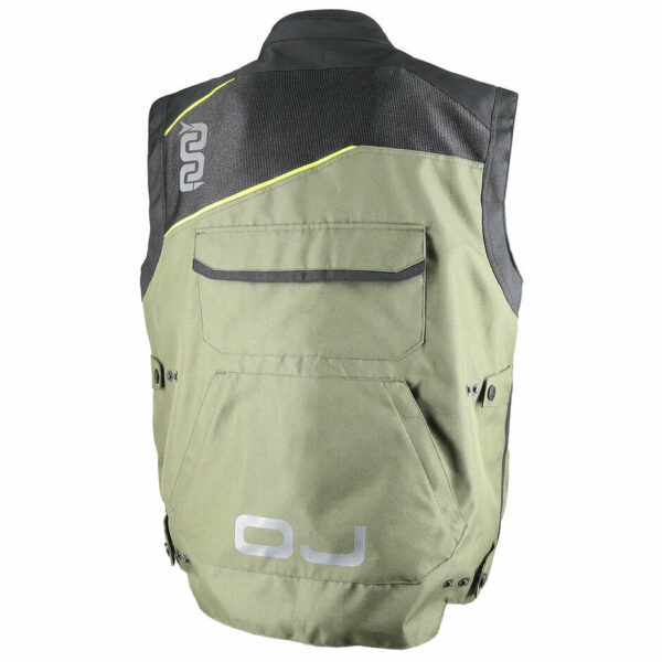 GILET MULTIUSO MOTO OJ ADAPT NERO/VERDE
