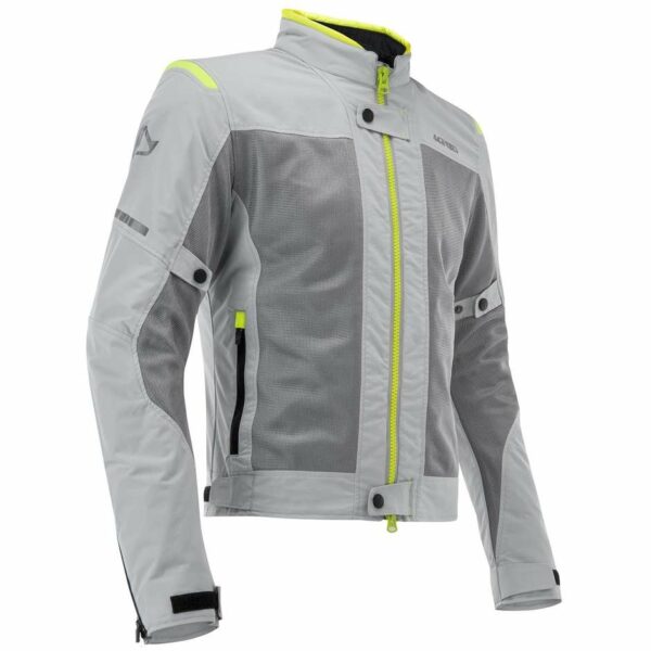 Giubbotto Moto Donna Estiva Acerbis RAMSEY LADY My Vented 2.0 CE Grigio Giallo Fluo