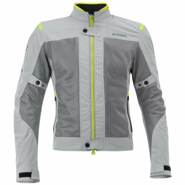 Giubbotto Moto Donna Estiva Acerbis RAMSEY LADY My Vented 2.0 CE Grigio Giallo Fluo
