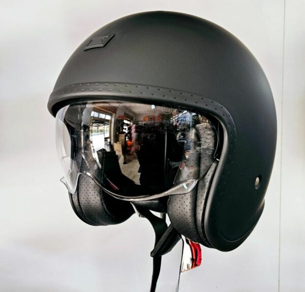CASCO MOTO VINTAGE BANDIT ORIGINE SPIRIT SOLID MATT BLACK 22.06