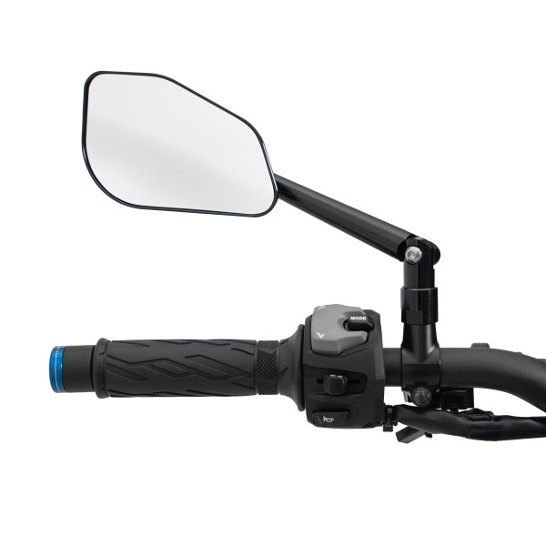 Coppia Specchietti Retrovisori Moto BARRACUDA SKIN-Z B-Lux Universali Nero