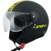 CASCO MOTO JET JFM 400 Nero Giallo Fluo