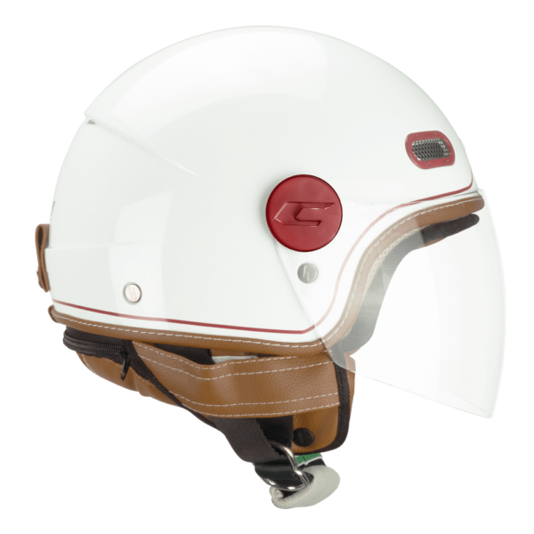 Casco Moto Jet CGM 191G Pix BIANCO BORDEAUX 22.06