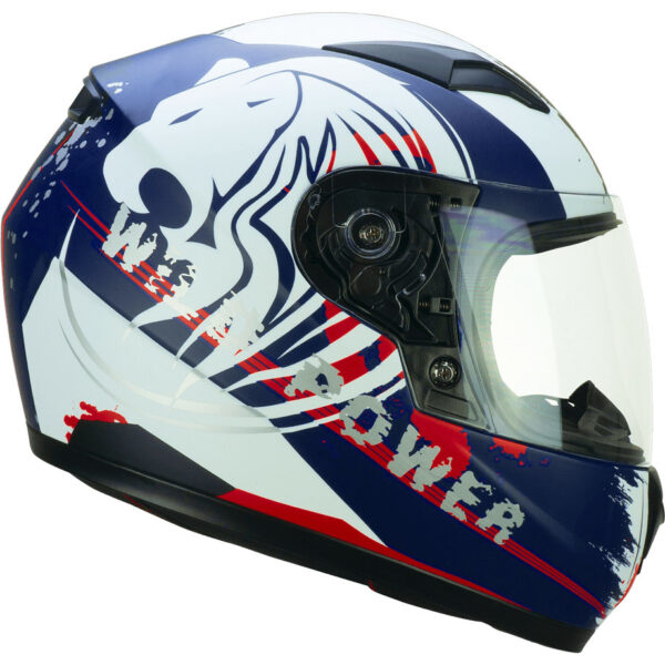 Casco Moto Integrale Bambino CGM 265G LUCKY WILD Blu/Bianco/Opaco