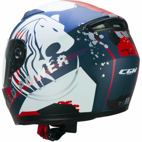 Casco Moto Integrale Bambino CGM 265G LUCKY WILD Blu/Bianco/Opaco