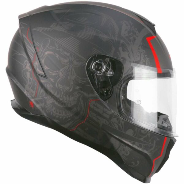 Casco Moto Integrale CGM 320G NEUTRON BAD-B Nero Rosso opaco