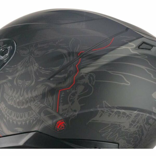Casco Moto Integrale CGM 320G NEUTRON BAD-B Nero Rosso opaco