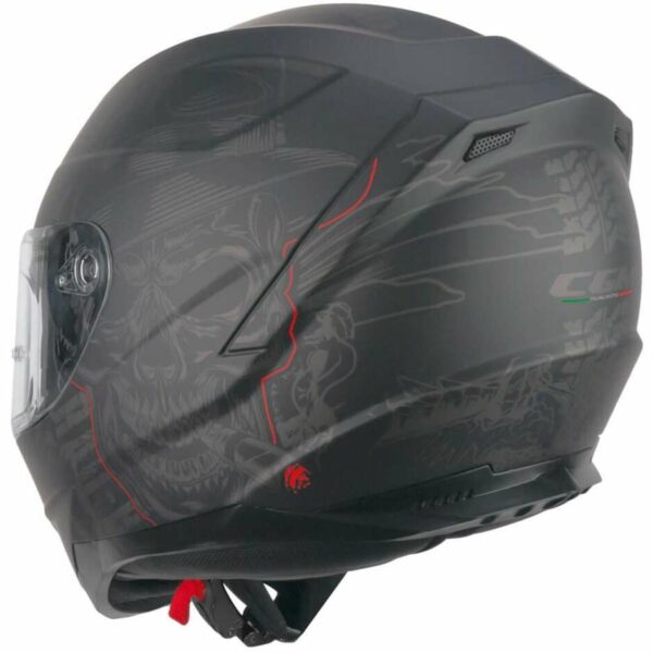 Casco Moto Integrale CGM 320G NEUTRON BAD-B Nero Rosso opaco