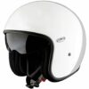 Casco Moto Jet Premier Vintage In Fibra Con Visierino Integrato Mono/Bianco/Lucido 22.06