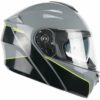 CASCO MOTO CGM MODULARE 568X BER CITY GRIGIO/GIALLO FLUO