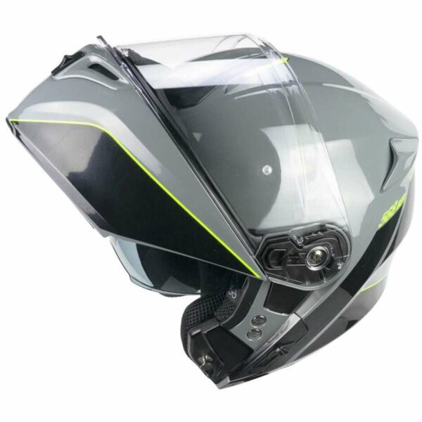 CASCO MOTO CGM MODULARE 568X BER CITY GRIGIO/GIALLO FLUO