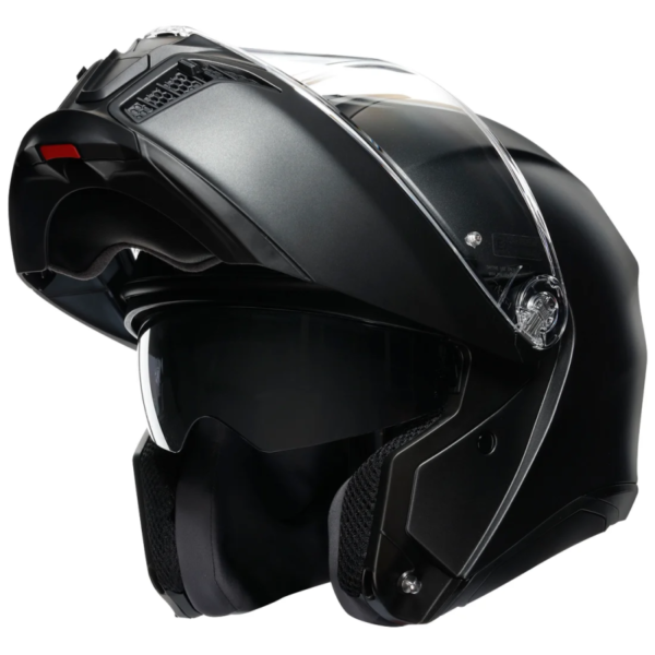 CASCO MOTO AGV TOURMODULAR CARBONIO/ARAMIDE/FIBRA DI VETRO NERO OPACO