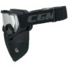 Occhiali Maschera Moto Custom Cgm 740m MASK Nero Opaco Lente Trasparente