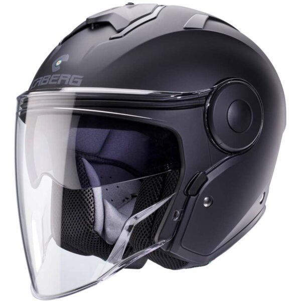 Casco Moto Jet Caberg SOHO Nero Opaco Visiera Lunga