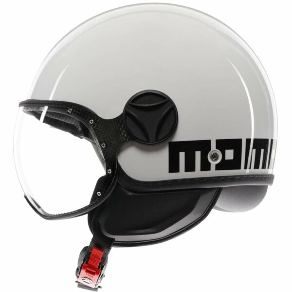 CASCO MOTO JET MOMO DESIGN FGTR CLASSIC  Bianco/Nero