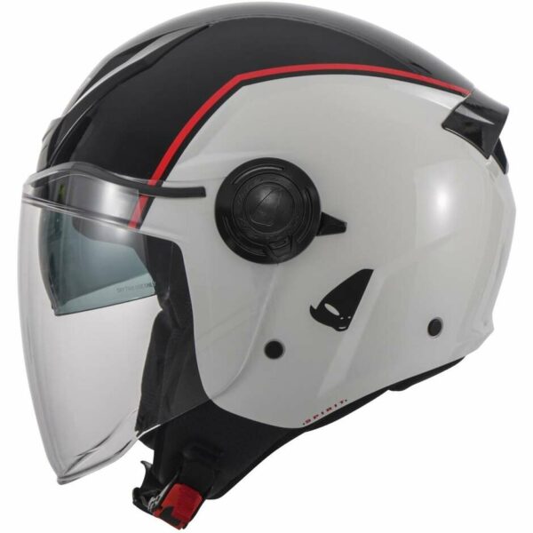 CASCO MOTO JET URBAN UFO SPIRIT  Bianco/Nero