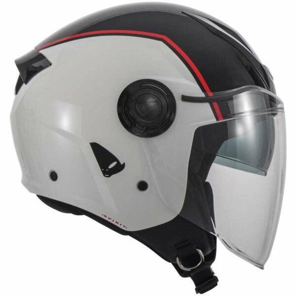 CASCO MOTO JET URBAN UFO SPIRIT  Bianco/Nero
