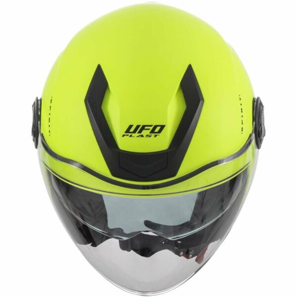 CASCO MOTO JET URBAN UFO SPIRIT Giallo/Fluo
