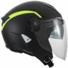 CASCO MOTO JET URBAN UFO SPIRIT Nero/Giallo/Fluo