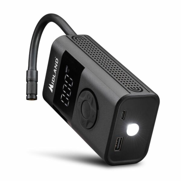 COMPRESSORE AD ARIA PORTATILE CON POWER BANK ENERPUMP MIDLAND