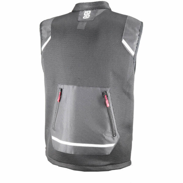 Gilet Moto in Tessuto Traforato OJ PENTA Nero