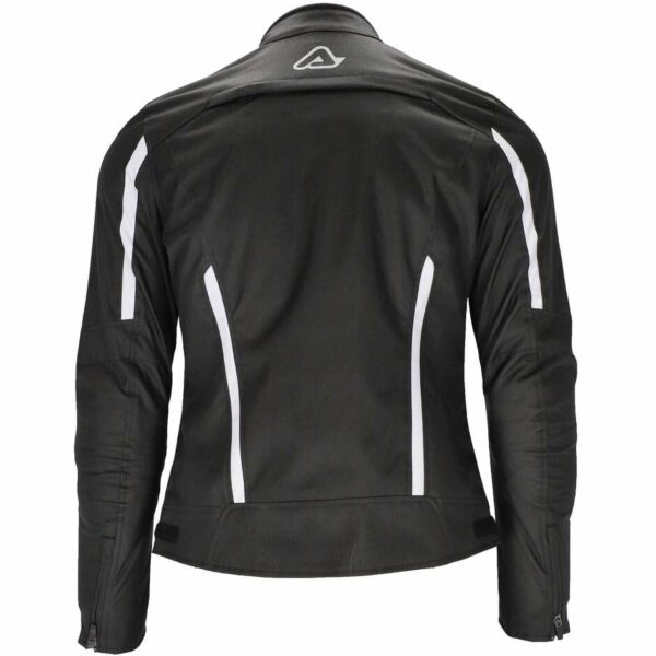 Giubbotto Moto Tecnico Donna in Tessuto Acerbis X-MAT CE  Nero/Bianco
