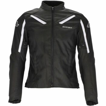 Giubbotto Moto Uomo Tecnico in Tessuto Acerbis X-MAT CE Nero/Bianco