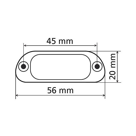 Luce Targa a Led Lampa 90162 4Led