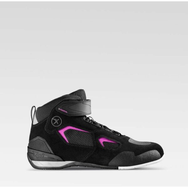 Scarpe Moto Sportive XPD X-RADICAL LADY Nero/Fucsia