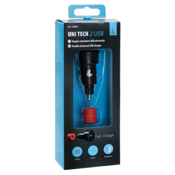 Caricabatteria Universale 2 Porte Usb - Fast Charge - 2700 mA - 12/32V