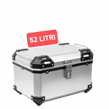 BAULETTO MOTO IN ABS ALLUMINIO DA 52 LITRI X-PLOR PER 2 CASCHI INTEGRALI