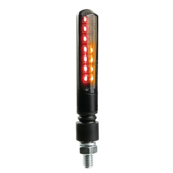 Coppia Frecce Posteriori A Led Sequenziale Moto Lampa 90477 Line SQ Rear Con Luce di Posizione/Stop