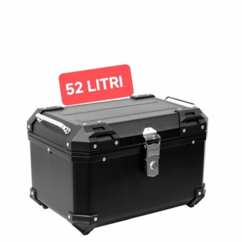 BAULETTO MOTO IN ABS NERO DA 52 LITRI X-PLOR PER 2 CASCHI INTEGRALI