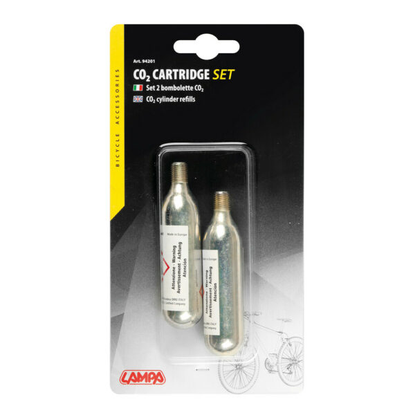 KIT 2 bombolette di Ricambio CO2