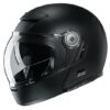 Casco Modulare in Fibra Moto Stile Vintage HJC v90 NERO OPACO