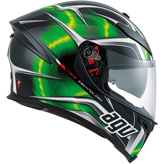 Casco Moto Integrale Agv K-5 S Multi Hurricane Verde