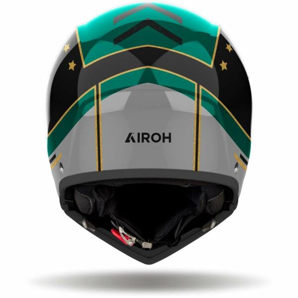 Casco Moto Airoh J110 COMMAND Verde Menta Lucido