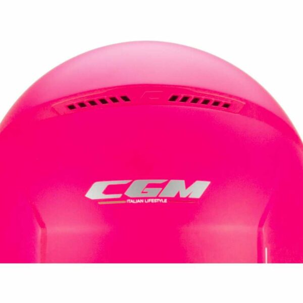 Casco Moto Jet CGM 167A FLO MONO Rosa Fluo Opaco - Visiera Lunga