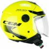Casco Moto Jet CGM 167X FLO TECH Giallo/Fluo/Nero -Visiera Lunga