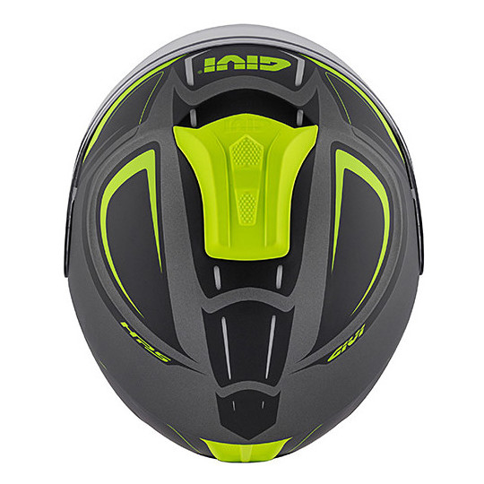 Casco Moto Jet Givi X.22 Planet Hyper Nero grigio Giallo Doppia Visiera