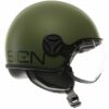 CASCO MOTO JET MOMO DESIGN FGTR CLASSIC MONO VERDE MILITARE NERO 22.06