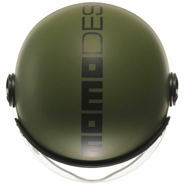 CASCO MOTO JET MOMO DESIGN FGTR CLASSIC MONO VERDE MILITARE NERO 22.06