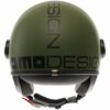 CASCO MOTO JET MOMO DESIGN FGTR CLASSIC MONO VERDE MILITARE NERO 22.06