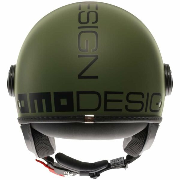 CASCO MOTO JET MOMO DESIGN FGTR CLASSIC MONO VERDE MILITARE NERO 22.06
